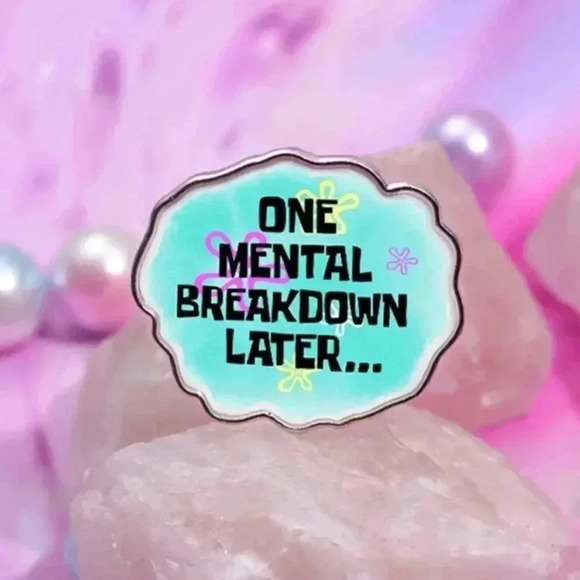 Unisex one breakdown later multicolored enamel pin backpack clothing - Picture 1 of 5